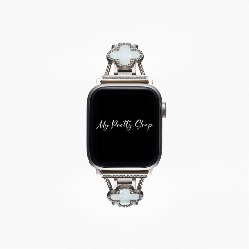 Key to My Luck Strap – Starlight and White